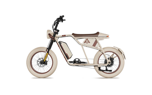 美國Aspadz Cavet 智慧電動輔助自行車-奶茶色  電動自行車 | 電輔車|胖胎車